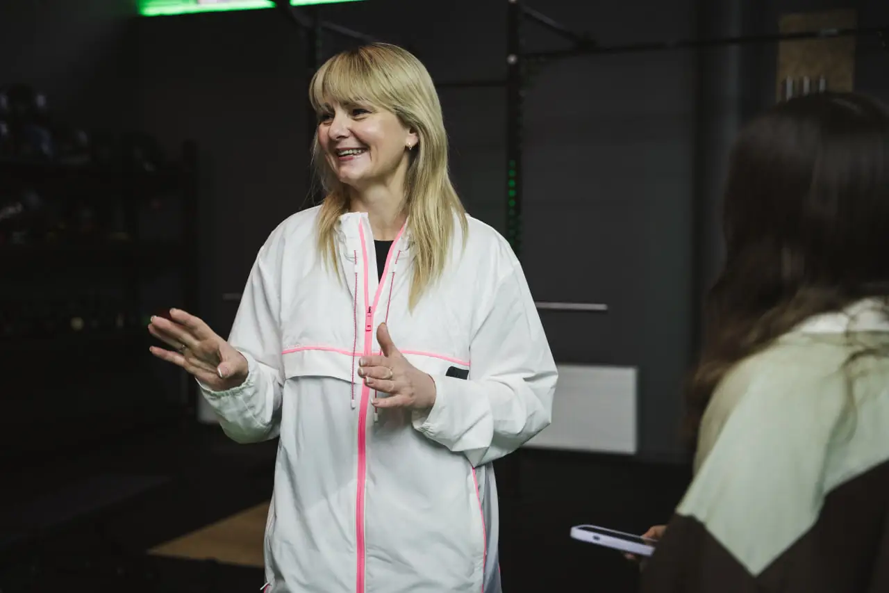 Світлана Глущенко із Сум, яка відкрила в місті новий спортзал