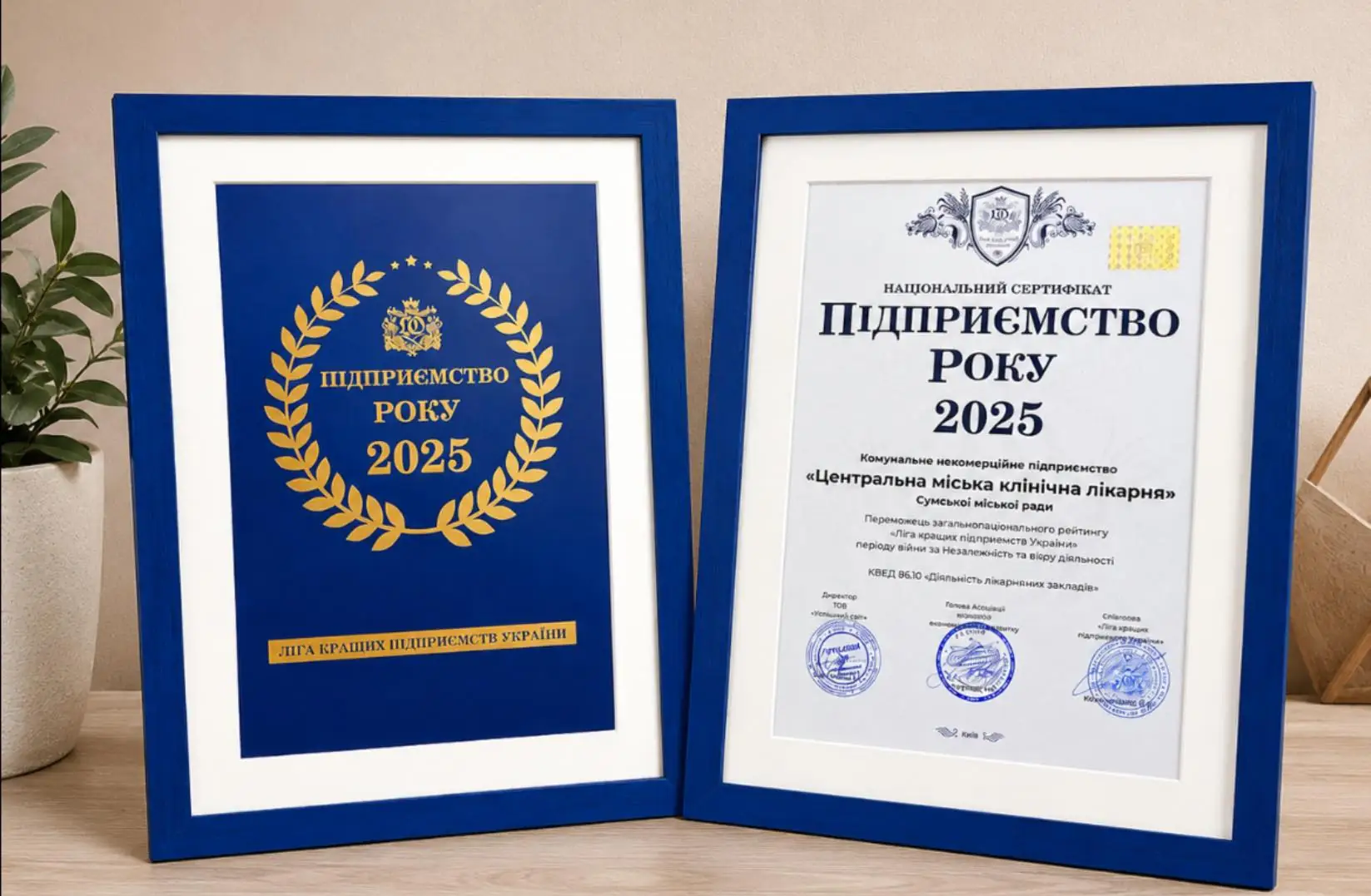 Нагорода лікарні в Сумах
