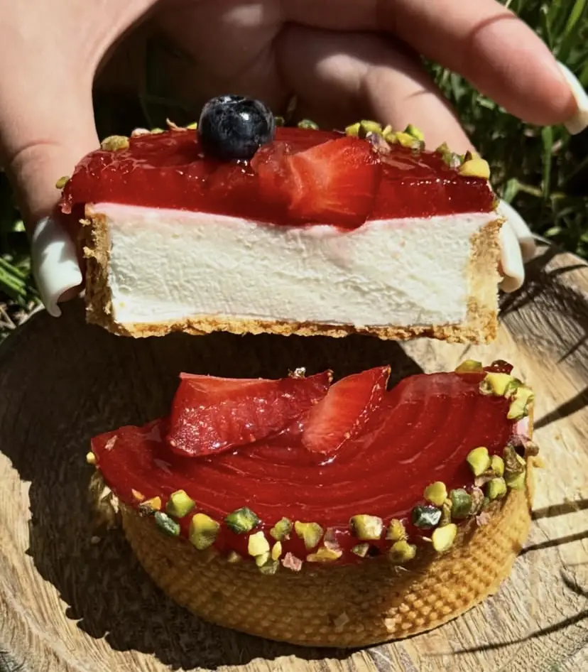 Пісочний тарт з полуничної кулі