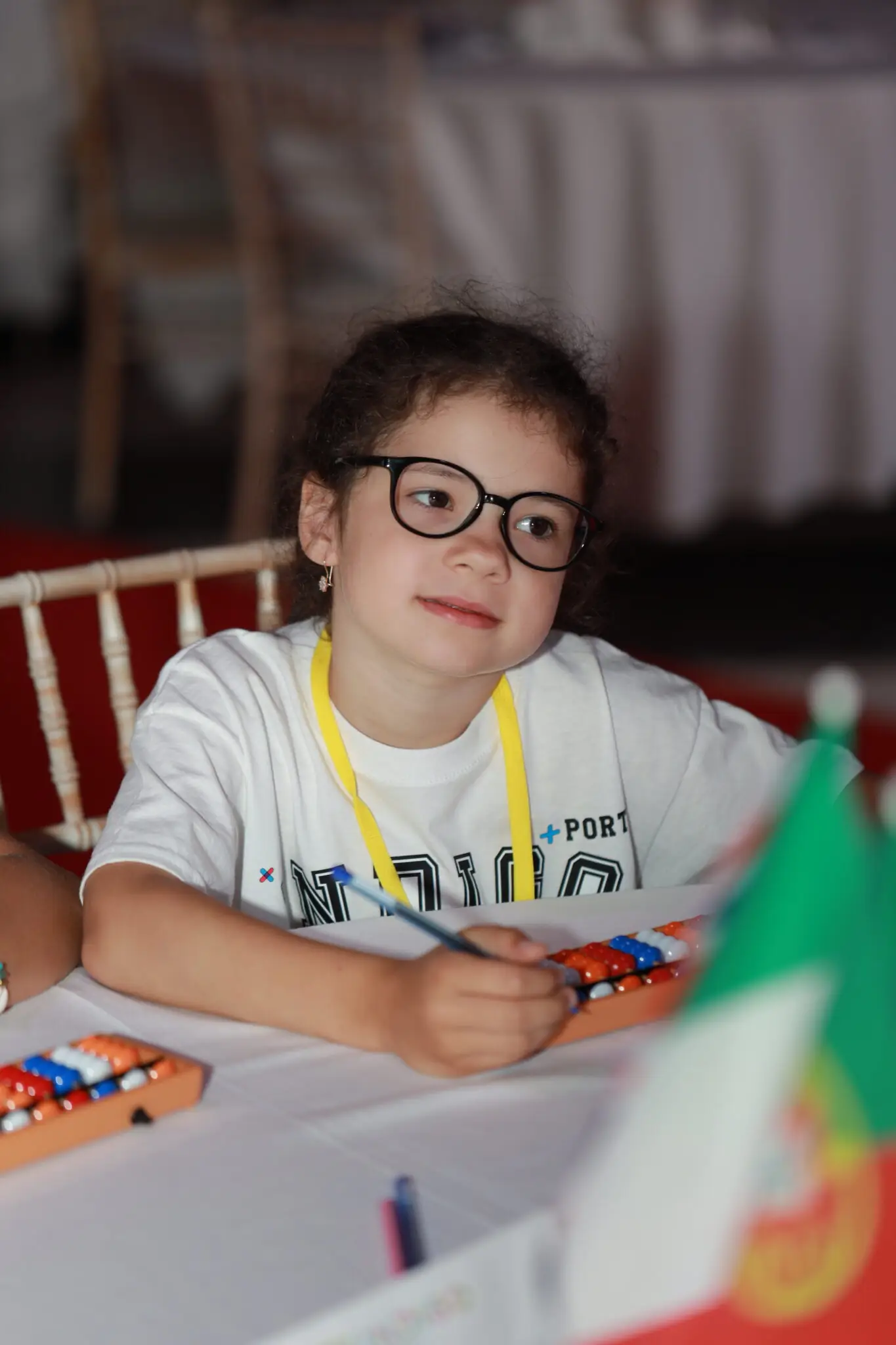 Дівчинка на олімпіаді з ментальної арифметики