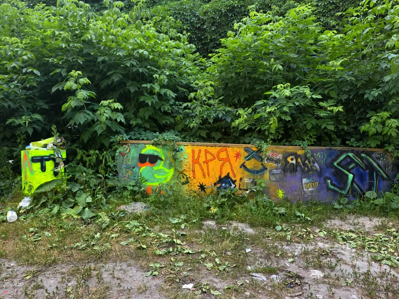 Лавка та смітник в КРЯ