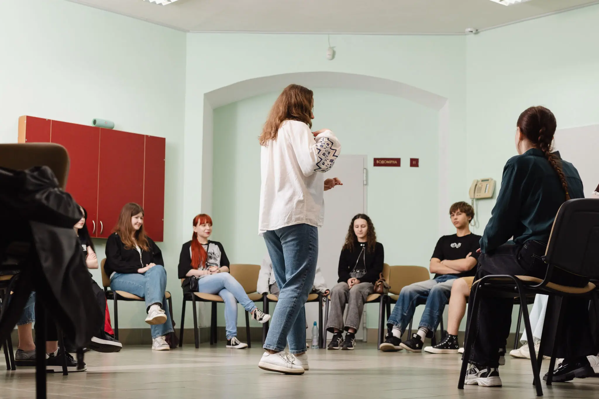 tetiana povalii pokazuie rukhy Тетяна Повалій показує рухи