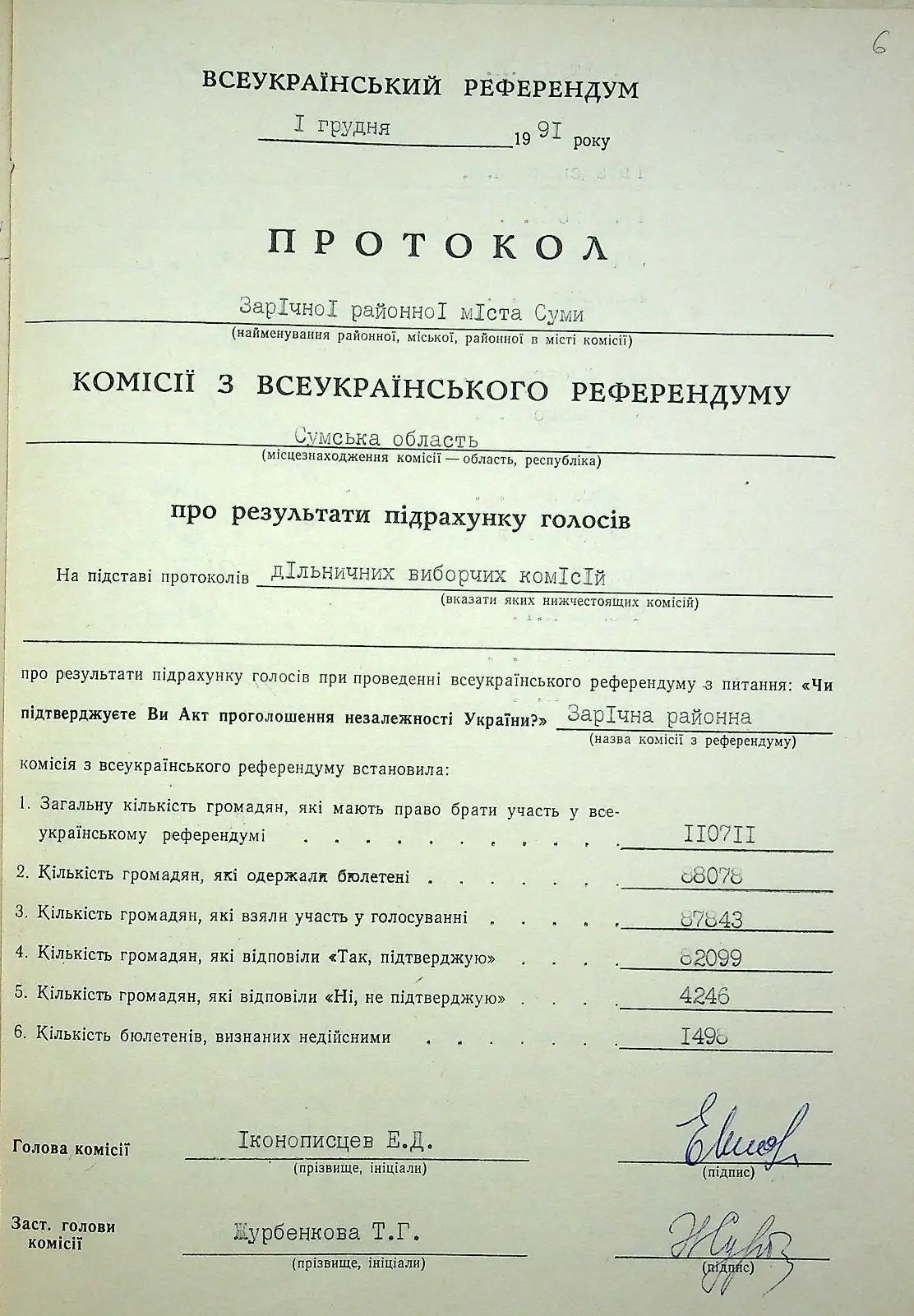 protokol referendum sumska oblast 1991