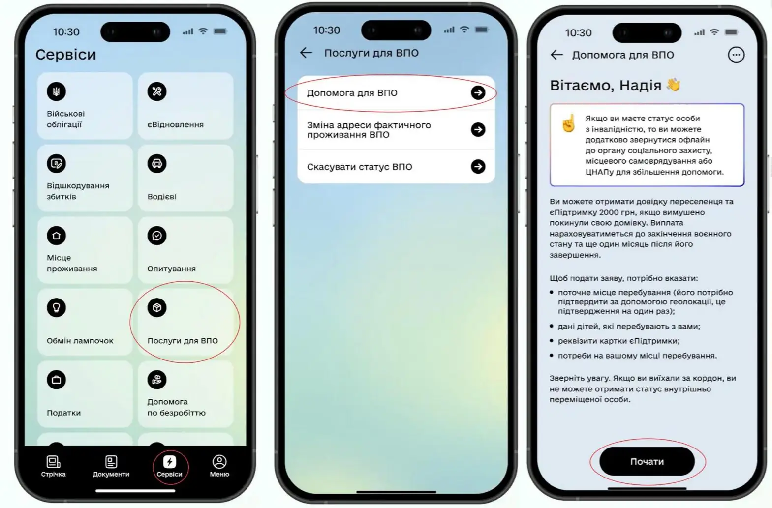 otrymannya dovidky vpo v dii Отримання довідки ВПО в Дія